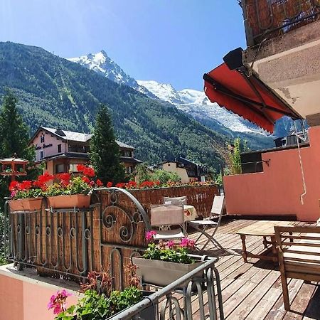 Chamonix Hyper Centre . Terrasse Vue Mont Blanc . Parking Apartment Luaran gambar
